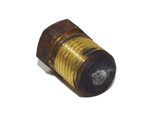 易熔塞φ12（2分 NPT1/4 錐螺紋13-13.5mm）“外絲易容塞堵頭”